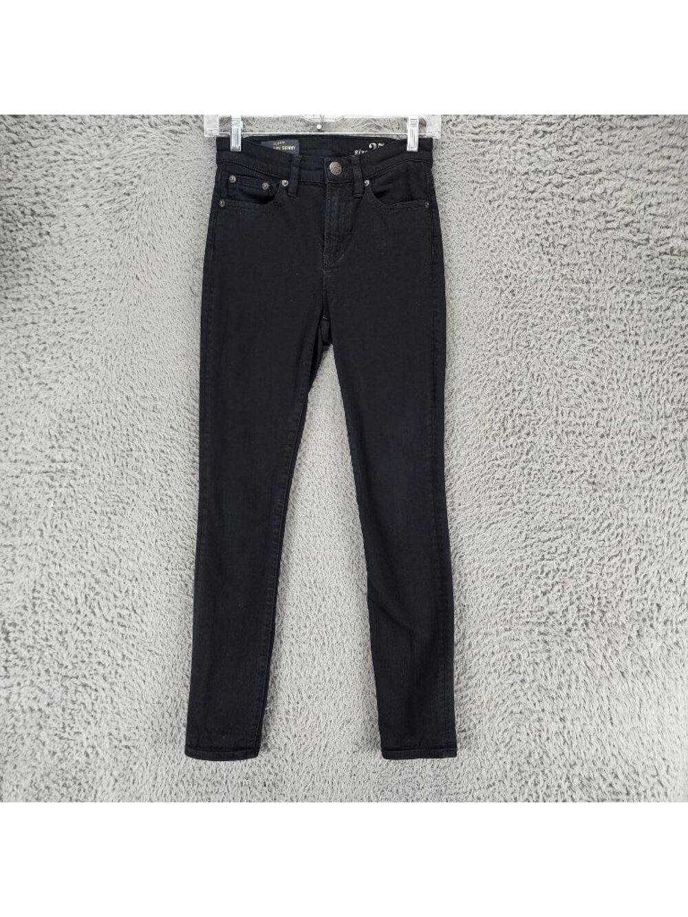J. Crew Jeans Womens 25 Black Stretch Denim Skinny *Read*